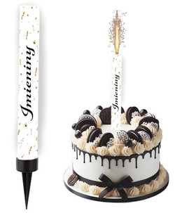 Fontanna Tortowa CZARNY NAPIS Imieniny 1szt.