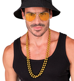 Zestaw Naszyjniki ZŁOTE Disco Lata 80, 2szt.