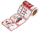 Naklejki na Rolce ETYKIETY do Prezentów CHRISTMAS