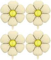 Balony Foliowe Kremowe STOKROTKI 65cm 4szt.