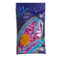 Balony metaliczne 8 cali 100 szt, różowe
