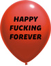 Balony pastelowe Happy Fucking 14 cali, 1 szt.