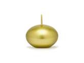 Świeca pływająca,metalizowana, złota, 4cm 1szt.
