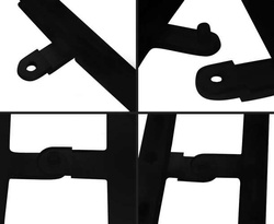 Panel Dekoracyjny CZARNY Czarne Tło 30x30cm 100szt