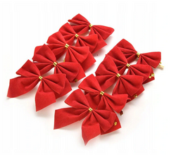 Komplet kokard pojedyńczych czerwone, 12 szt.