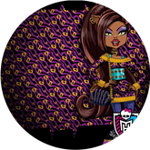 Opłatek tortowy 14 cm, 1 szt. Monster High