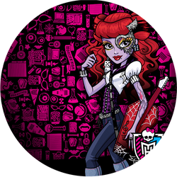 Opłatek tortowy 20 cm, 1 szt. Monster High