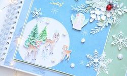 Naklejki Świąteczne Brokatem SARENKI ANIOŁKI 27szt