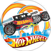 Opłatek tortowy 29 cm, Samochody Hot Wheels 1szt.