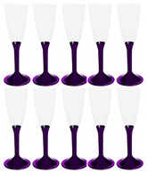 Kieliszki do Szampana Fioletowe 140 ml 10 szt.