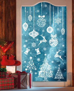 Dekoracja Świąteczna Elektrostatyczna ŚNIEŻYNKI