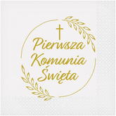 Serwetki Pierwsza Komunia Święta Kłosy 33x33 20szt