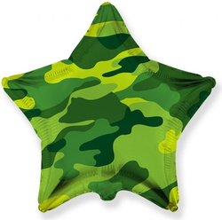 Balon foliowy 18" FX  Gwiazda military Wojsko Moro