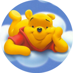 Opłatek tortowy 14 cm, Kubuś Puchatek 1 szt.