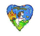 Balon foliowy 18" FX - "Jednorożec z zamku"