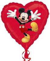 Balon Foliowy Serce MYSZKA MICKEY Miki Party 45cm