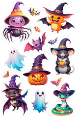 Naklejki Ozdobne Dekoracyjne Kolorowe HALLOWEEN