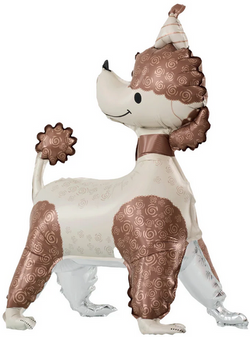 Balon foliowy stojący Pies Pudelek 58x84cm