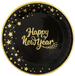 Talerzyki Happy New Year Sylwester 18cm 6szt.