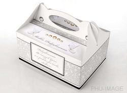 Pudełko na ciasto weselne, 1 szt.