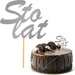 Topper na Tort STO LAT Urodziny SREBRNY