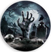 Talerzyki Papierowe CMENTARZ Halloween 23cm 6szt.