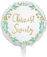 Balon Foliowy CHRZEST ŚWIĘTY Chrzciny 45cm