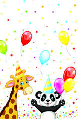 Obrus Papierowy Zwierzęta Urodziny Party 120x180cm