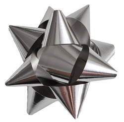 Rozety przyklejane 11 cm, srebrne 15 szt. 1 op.