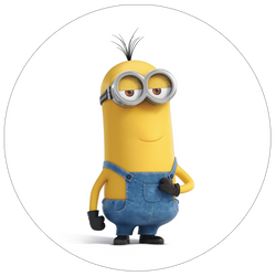 Opłatek tortowy 14 cm, Minionki 1 szt.