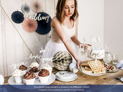 Baner Wedding, złoty, 16,5x45 cm, 1 szt.