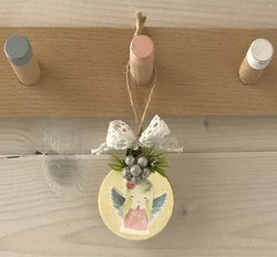 Naklejki Świąteczne Brokatem SARENKI ANIOŁKI 27szt