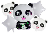 Zestaw Balonów Miś Panda, 1kpl.