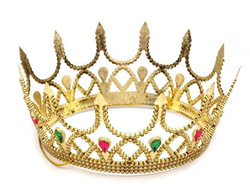 Korona złota z kamieniami, 1 szt.