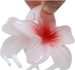 Spinka Włosów Klips Biało-Czerwony Kwiat Aloha 8cm