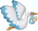 Balon foliowy 24 cale FX - Bocian Baby Boy