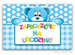 Zaproszenie na urodzinki, niebieskie, 1 szt.