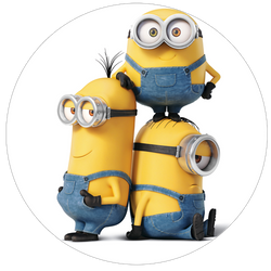 Opłatek tortowy 20 cm, Minionki 1 szt.