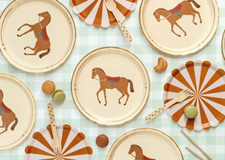 Talerzyki Papierowe KONIE Koń 23cm 6szt.