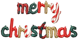 Balon Foliowy MERRY CHRISTMAS Kolorowy 143x25 cm