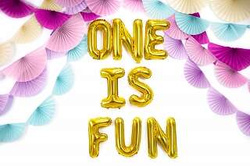 Balon foliowy Litera "I", 35cm, złoty, 1 szt.