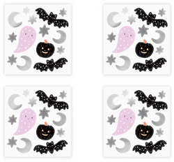 Naklejki na Ścianę HALLOWEEN Duch Dynia 56szt.