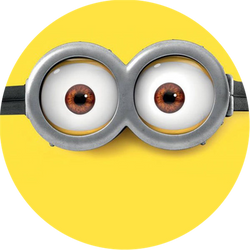 Opłatek tortowy 20 cm, Minionki 1 szt.