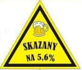 Naklejka na kask ''Skazany na 5,6%'', 1 szt.