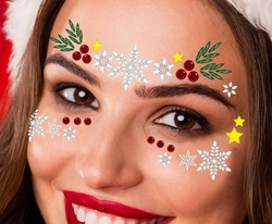 Naklejki Biżuteria na Twarz Boże Narodze Święta