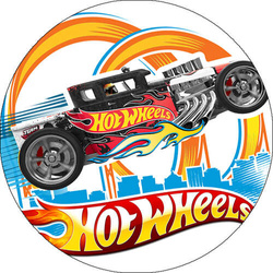 Opłatek tortowy 29 cm, Samochody Hot Wheels 1szt.