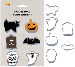 Foremki Metalowe Wykrawacze Ciastek HALLOWEEN 6szt