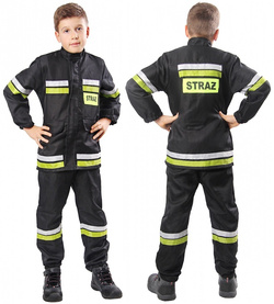 Strój strażaka 2 częściowy 130/140 1 szt. 