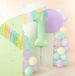 Balon Foliowy Cyfra 1 ZIELONY Pistacjowy Mat 100cm