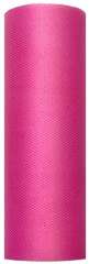 Tiul gładki, ciemny różowy, 50cm x 9m, 1szt.